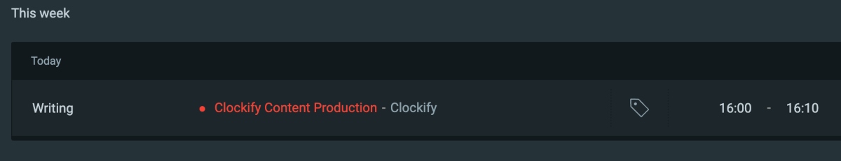 Clockify timer app