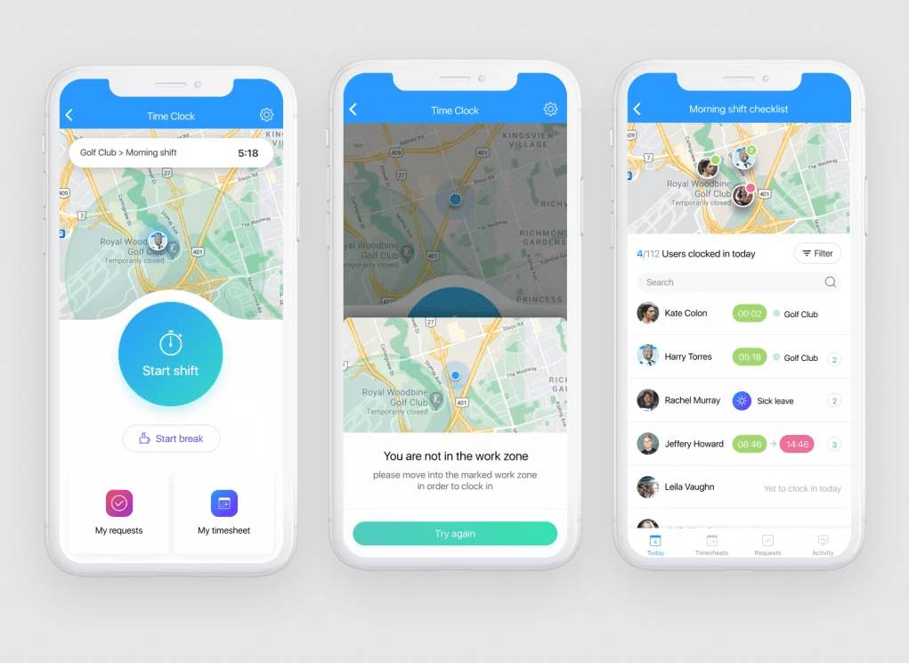 Connecteam Mobile Clock App