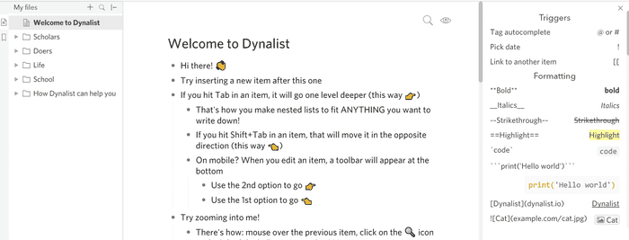 Dynalist