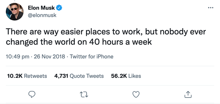 Elon Musk tweet