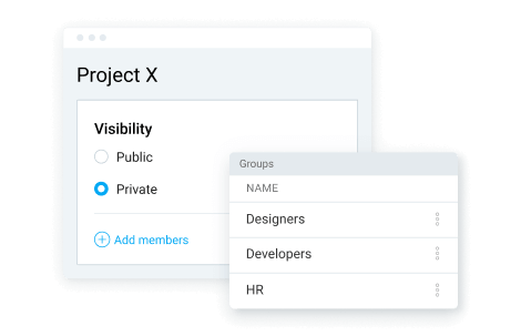 Manage user access on projects