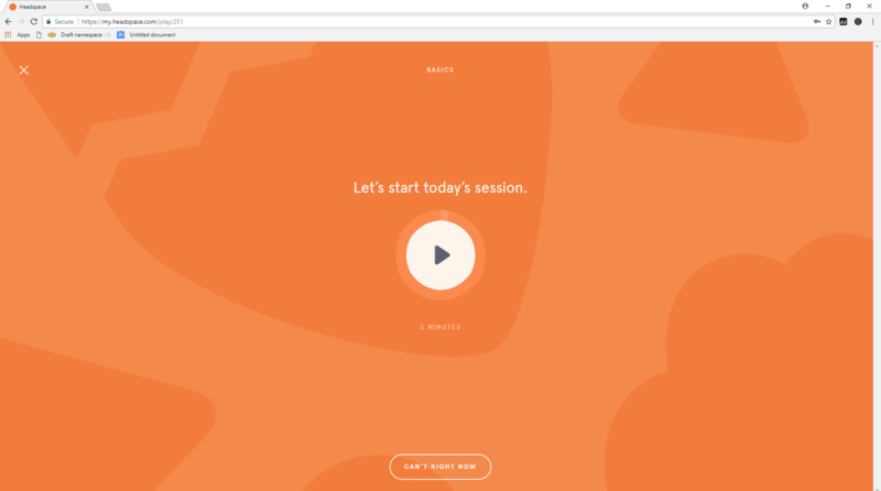 Headspace screenshot