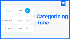 time tracking tutorial categorizing