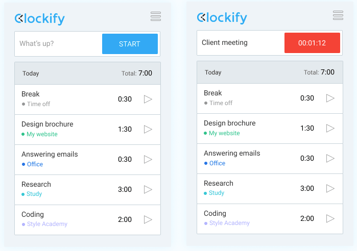 Track goals in Clockify