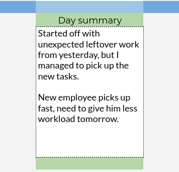 workday summary